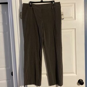 AB studio brand new size 12 dark gray dress pants straight leg.